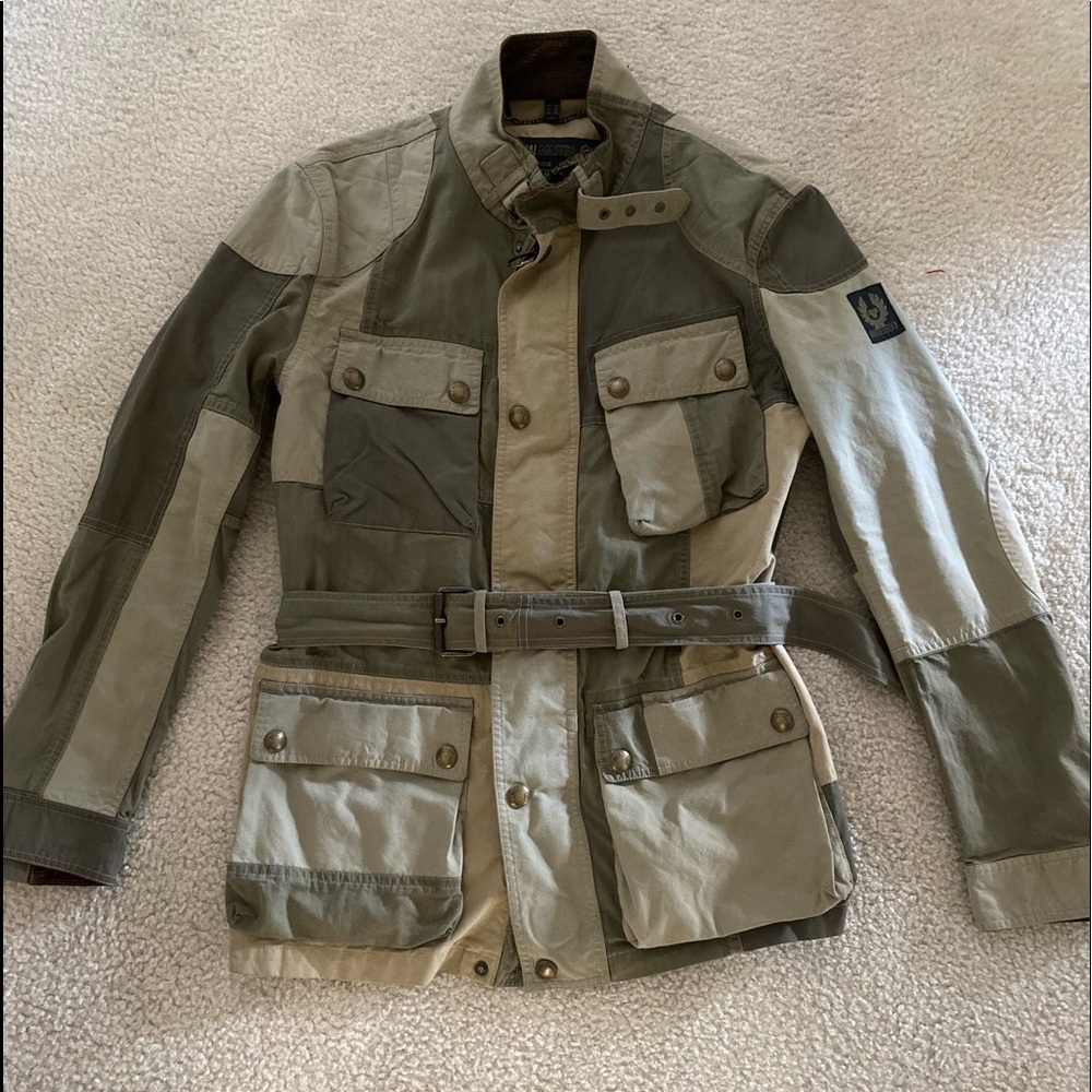 Belstaff patchwork trialmaster med size 40